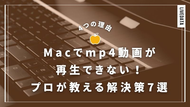 Macでmp4動画が再生できない4つの理由とプロが教える解決策7選