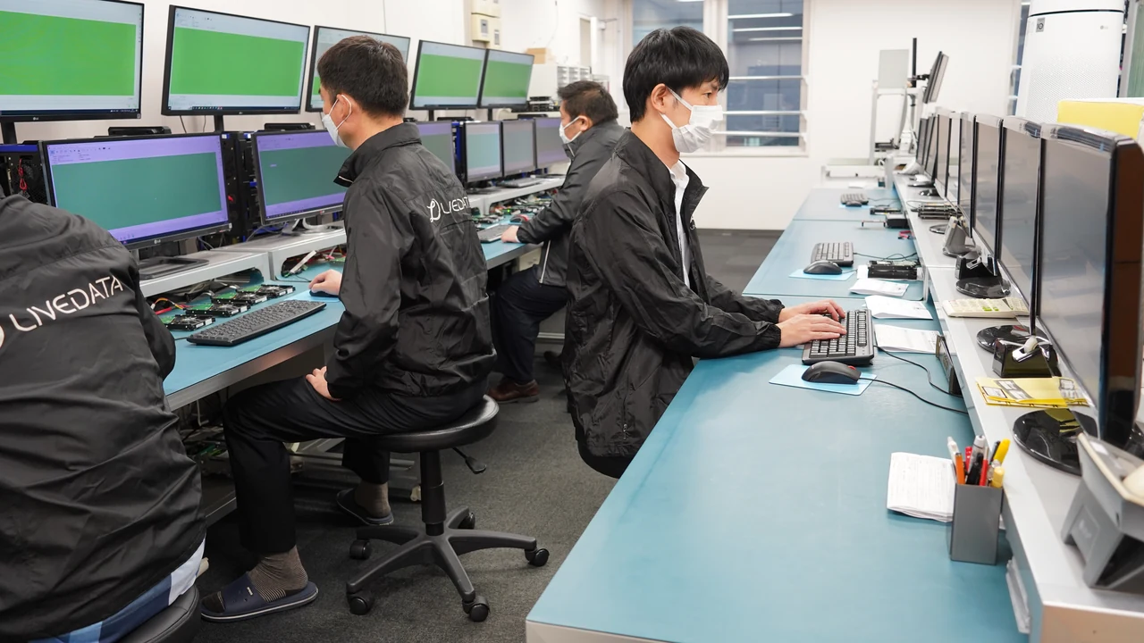 自社内での復旧作業
