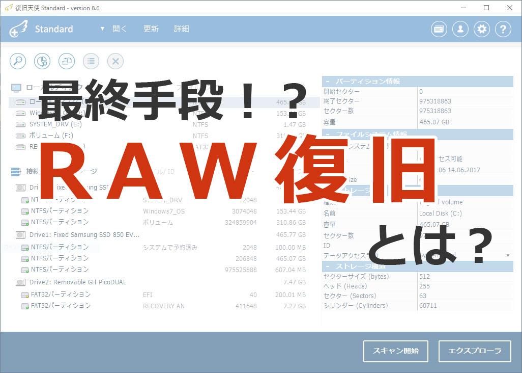 RAW復旧とは