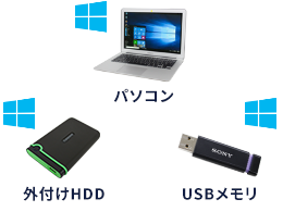 パソコン・外付けHDD・USBメモリ