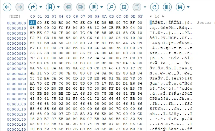 HEXエディタと RAID 高度分析
