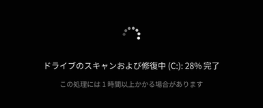 チェックディスクの実施はNG（データコード損傷の危険）